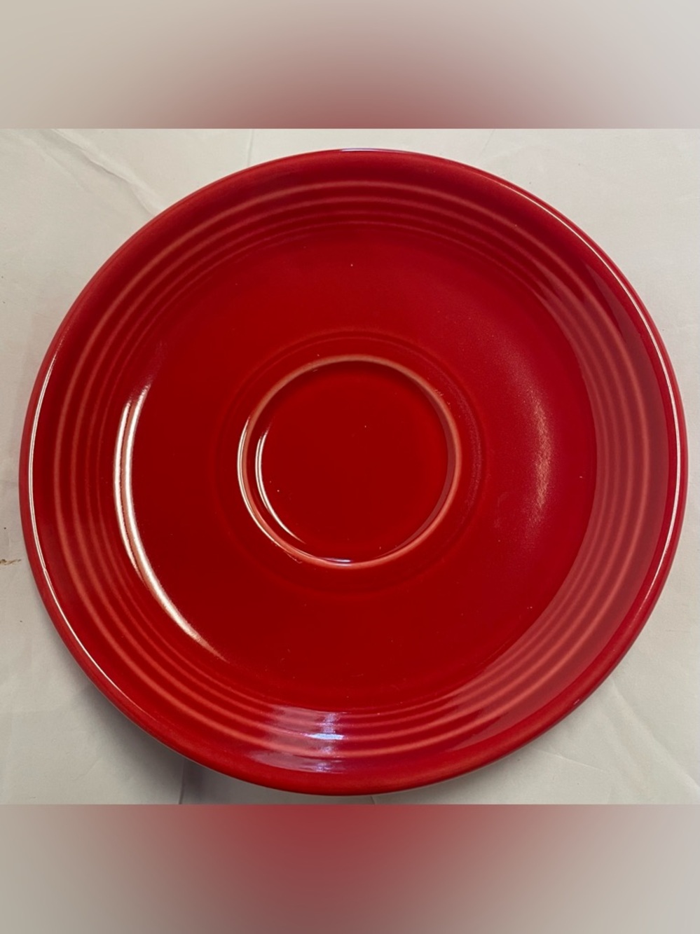 Fiesta Scarlet Red Saucer Plate